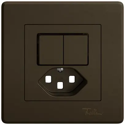 Kit di montaggio INC EDIZIO.liv SNAPFIX® per combi.T23 con 2 tasti ma 