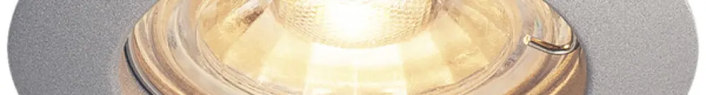 Plafonnier INC SLV PIKA QPAR51, GU10 rigide IP20 gris argenté 