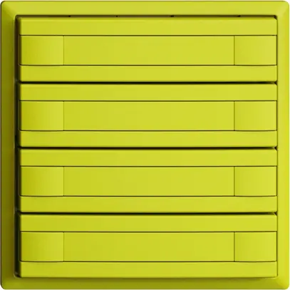 Pulsante INC KNX 8×EDIZIOdue lemon RGB senza LED con inserto carta 