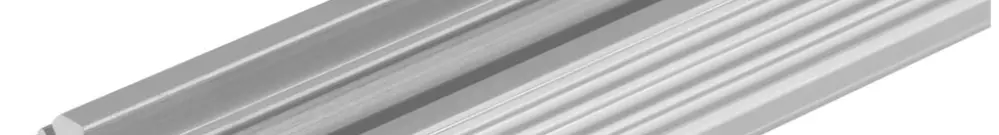 Profilé d'angle LDV MEDIUM PM03/E/19×19/10/2, largeur utile 10mm, 2m, al 