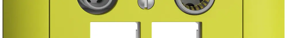 Presa multimedia ENC EDIZIOdue FMI EASYNET 11dB, p.2×RJ45 S-One, lemon 