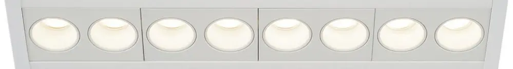 Plafonnier LED INC SLV MILANDOS 8, 16W 1300lm 3000K 45° aluminium blanc 