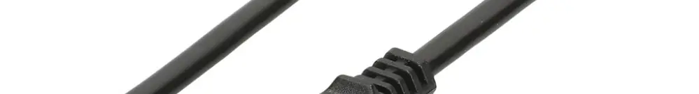 Cavo d'apparecchio piattoTdf 2×1mm² 2m nero spina T11 