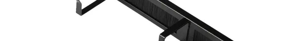 Étrier guide-câbles ROLINE 44×485×80mm métal 1UH bande à brosses noir 