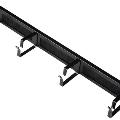Étrier guide-câbles ROLINE 44×485×80mm métal 1UH bande à brosses noir 