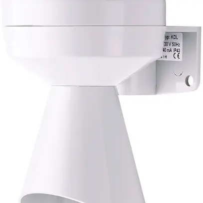 Avertisseur Comax KHP1.230.1, 230VAC 11mA 88dB IP43 152×75×80mm, gris clair 