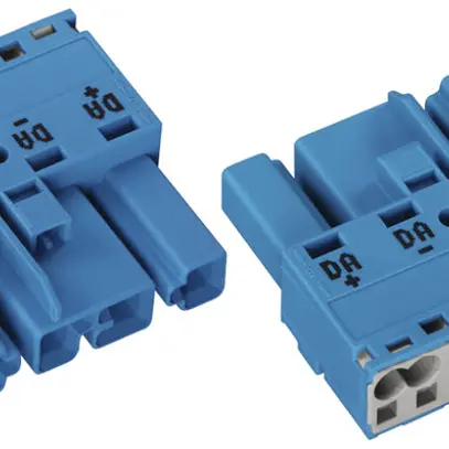 Connettore WAGO WINSTA MIDI con spina 5L 2×0.5…4mm² blu 