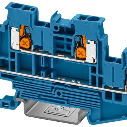 Durchgangs-Reihenklemme PX XTTB 2,5 BU 4mm² 22A 800V 2×2 TH35 bl 