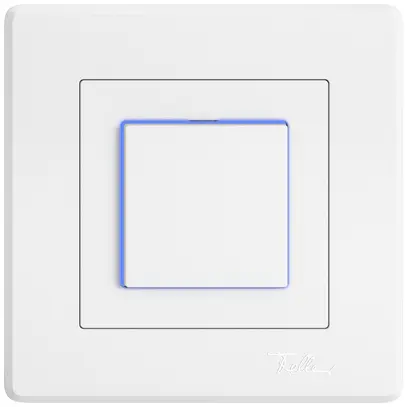 Contact à poussoir ENC EDIZIO.liv SNAPFIX® ARL/1P lat.bleu bc 