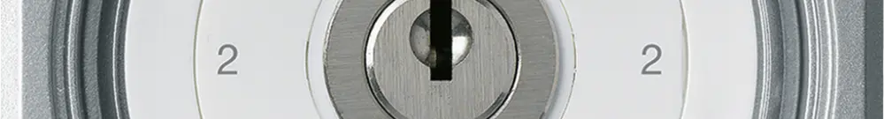 UP-Schlüsselschalter robusto IP55 mit Klappdeckel S3/1P aluminium f.Kombination 