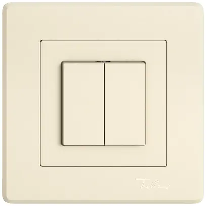 Interruttore/contatto a pulsante INC EDIZIO.liv SNAPFIX® aper.-chiu.+inv.3/1L cr 