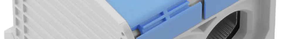 Blocco di distribuzione WM WPD 233 2×300/2×300mm² 520A 1000V TS35 blu 