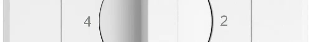 UP-Montageset EDIZIO.liv SNAPFIX® f.Drehschalter m.Griff 4-1-2-3 ws 