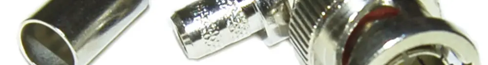 Connecteur angulaire BNC 75 à sertir 