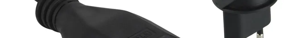 Verlängerungskabel FLAT Stecker T12/Kupplung T13, 1m schwarz 