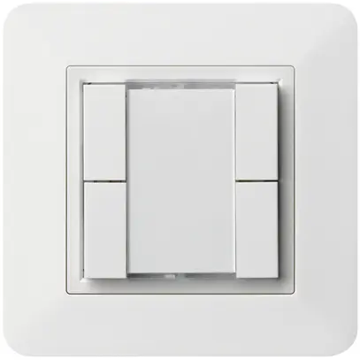 Poussoir multifonction ENC kallysto.trend KNX RF 4× blanc 