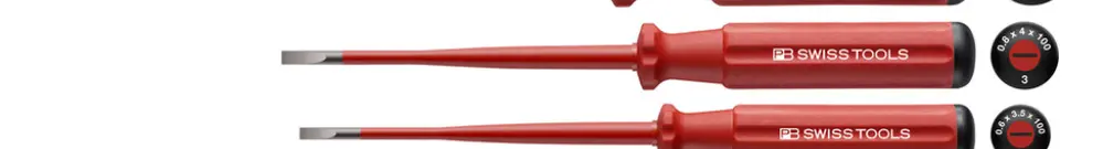 Jeu de tournevis PB plat 2, 3, 4, 5 PH 1, 2 VDE 1000VAC/1500VDC 