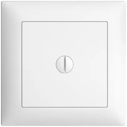 Plaque d'obturation EDIZIOdue blanc 88×88mm 