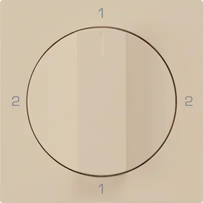 Inserto per interruttore rotativo kallysto 3/1L beige con manopola 