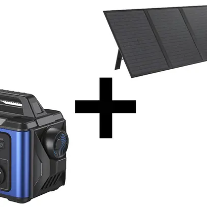 Kit powerstation XLayer Mobile 80000mAh 230VAC/≤300W + modulo FV 80W 18VDC 