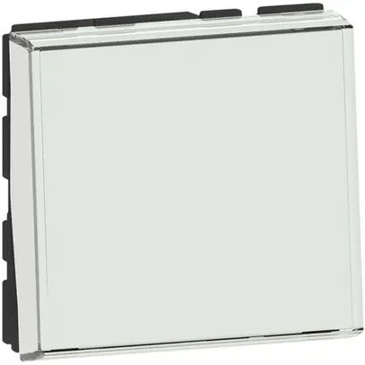 Poussoir de sonnerie MOS Easy-Led 2 modules blanc 