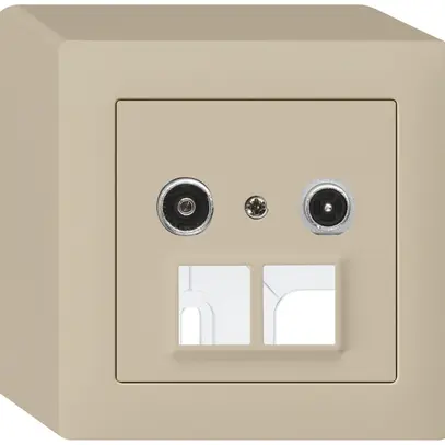 Prise multimédia AP kallysto R/TV 11dB 2GHz beige 