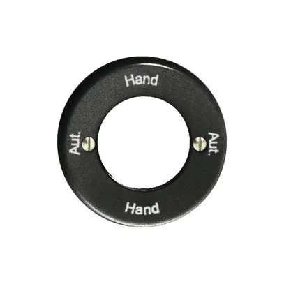Kit front. Aut.-Hand-Aut.-Hand per interr.rot.a chiave nero 