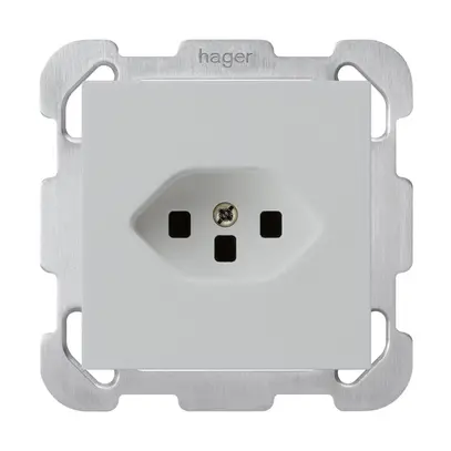 Prise ENC kallysto T23 grc avec bornes enfichables avec plaque de fixation 