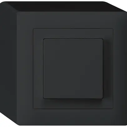 Interruttore pulsante AP kallysto 3/2L nero 
