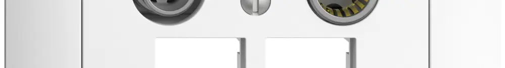 Presa multimedia INC EDIZIOdue FKE EASYNET 19dB, p.2×RJ45 S-One, bianco 