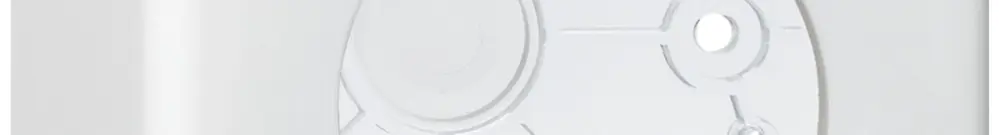 Boîtier AP basico blanc h=54mm Ø43mm 
