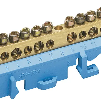 Barrette à bornes neutre Hager 6×16/7×10mm² 