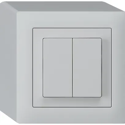 Interruttore AP kallysto 1/3+3/1L grigio chiaro 