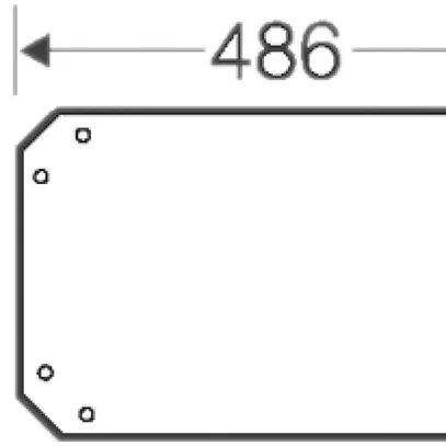 Placca montagg.306×486 Enystar per scatola app. grd.4 