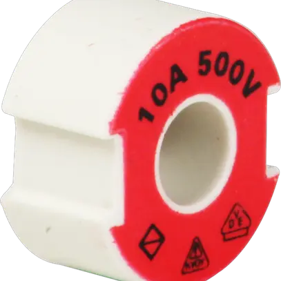 Vite calibrata DII E27 500V in ceramica 10A secondo DIN 49516 rosso 