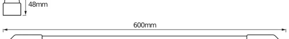 LED-Lichtleiste LDV LED POWER BATTEN 12W 1320lm 4000K 600mm weiss 