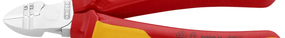 Pince coupante de coté KNIPEX avec fonction de dénud.VDE 160mm 