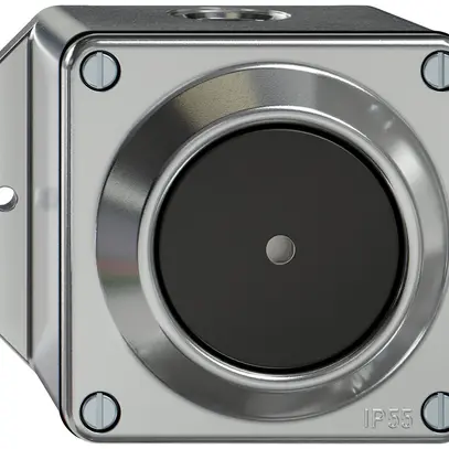 Interruttore a pulsante luminoso AP ELEMENT sch 6/1L 16A 250V LED alluminio 