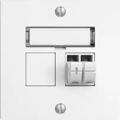 Audiodose Push Type EDIZIOdue F, 1×, Beschriftungsset, weiss 