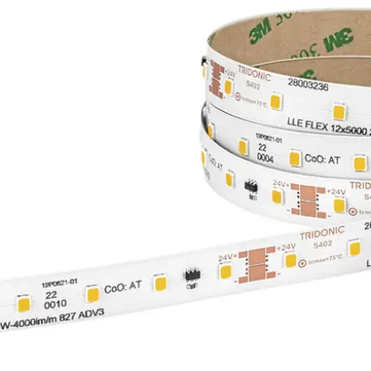 Ruban de lumière LED Tridonic LLE FLEX ADV3, 24V, 840, 18W/m, 3000lm/m, 5m 