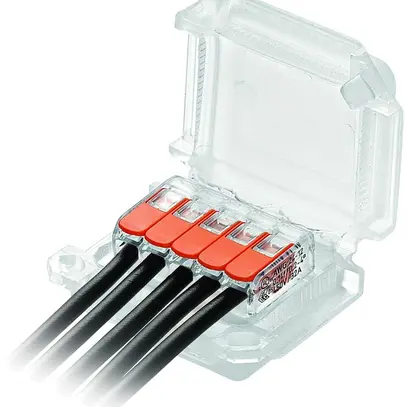 Manchon de jonction Raytech HAPPYJOINT5 avec gel 5×1…4mm² IPX8 45×37×24mm 