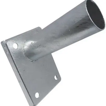 Support mural DOTLUX acier zingué pour tube Ø60mm 15° 