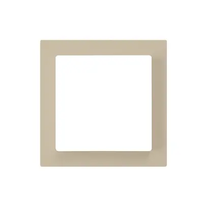 Plaque frontale kallysto beige 60×60mm pour interrupteur poussoir 