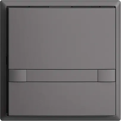 Poussoir ENC KNX 1× EDIZIOdue colore gris foncé RGB sans LED avec insert papier 