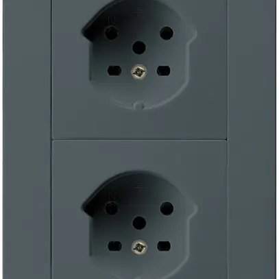 UP-Kombi 2×1 HA kallysto.pro 2×Typ 15 mit Steckklemmen anthrazit 