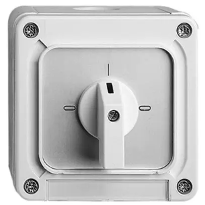 Interrupteur rotatif AP NAP SUPRA 5/2 gris 