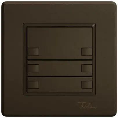 Pulsante KNX RGB INC EDIZIO.liv SNAPFIX® sensore temp.s.LED 6× com.1T ma 
