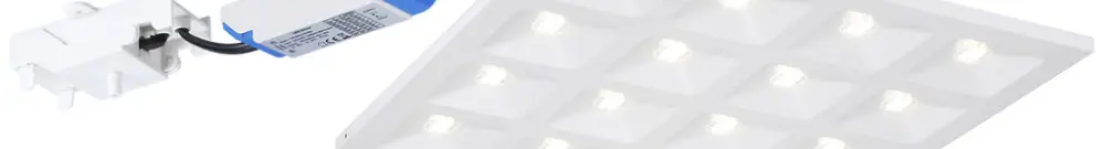 Plafonnier LED INC QUADRO UGR16 600×600 Multipower 15…34W 4650lm 840 blanc 