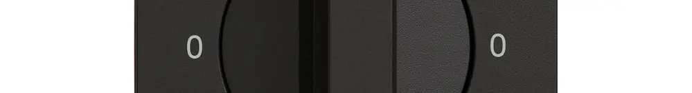 Montageset EDIZIO.liv SNAPFIX® f.Drehschalter m.Griff 0-Giorno-0-Notte sz 