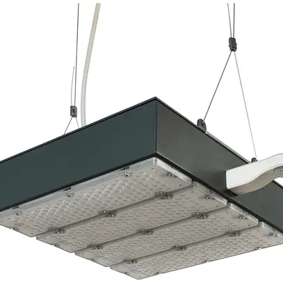 Projecteur salle LED Sylvania KubiXx AISLE PIR 110W 19700lm 840 IP65 VAR 440×370 